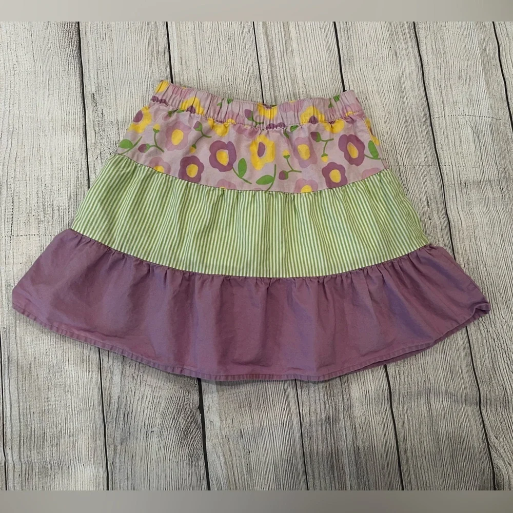 GYMBOREE Floral and Striped Multicolor girls Skirt/size 8